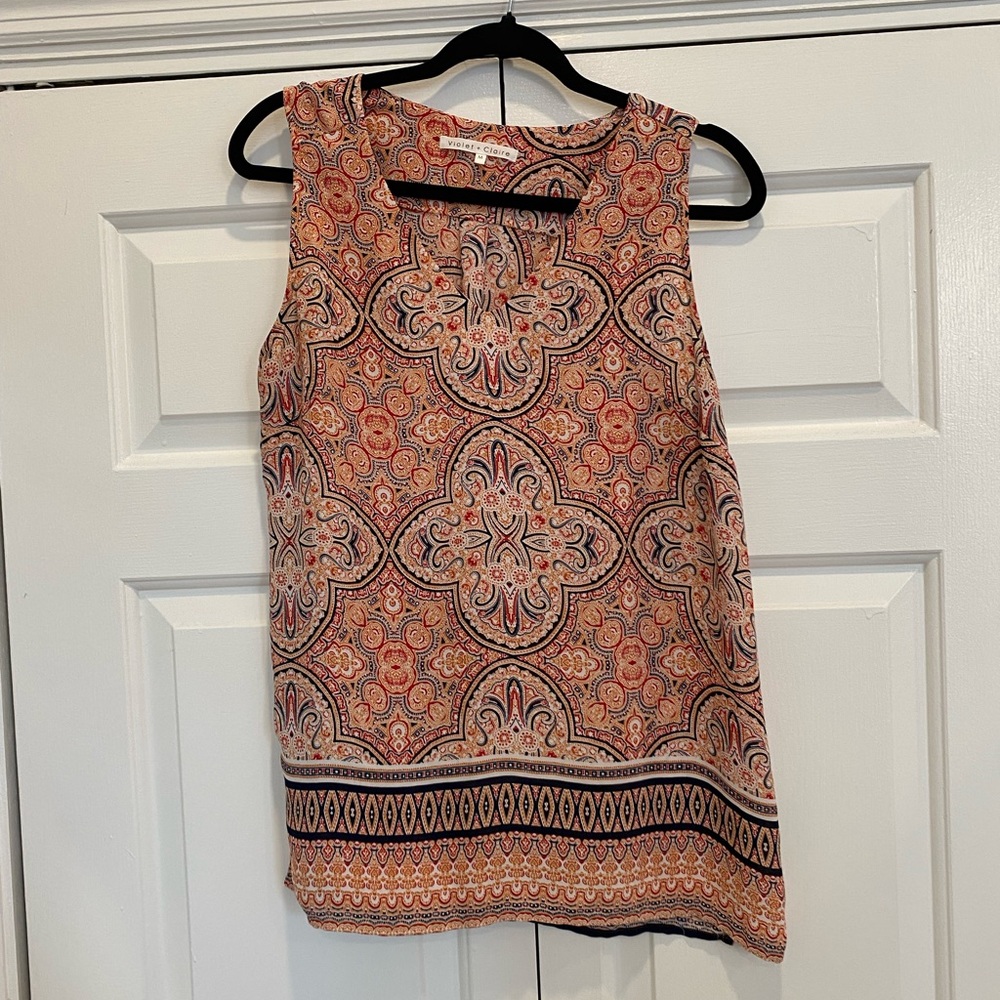 V neck tank top